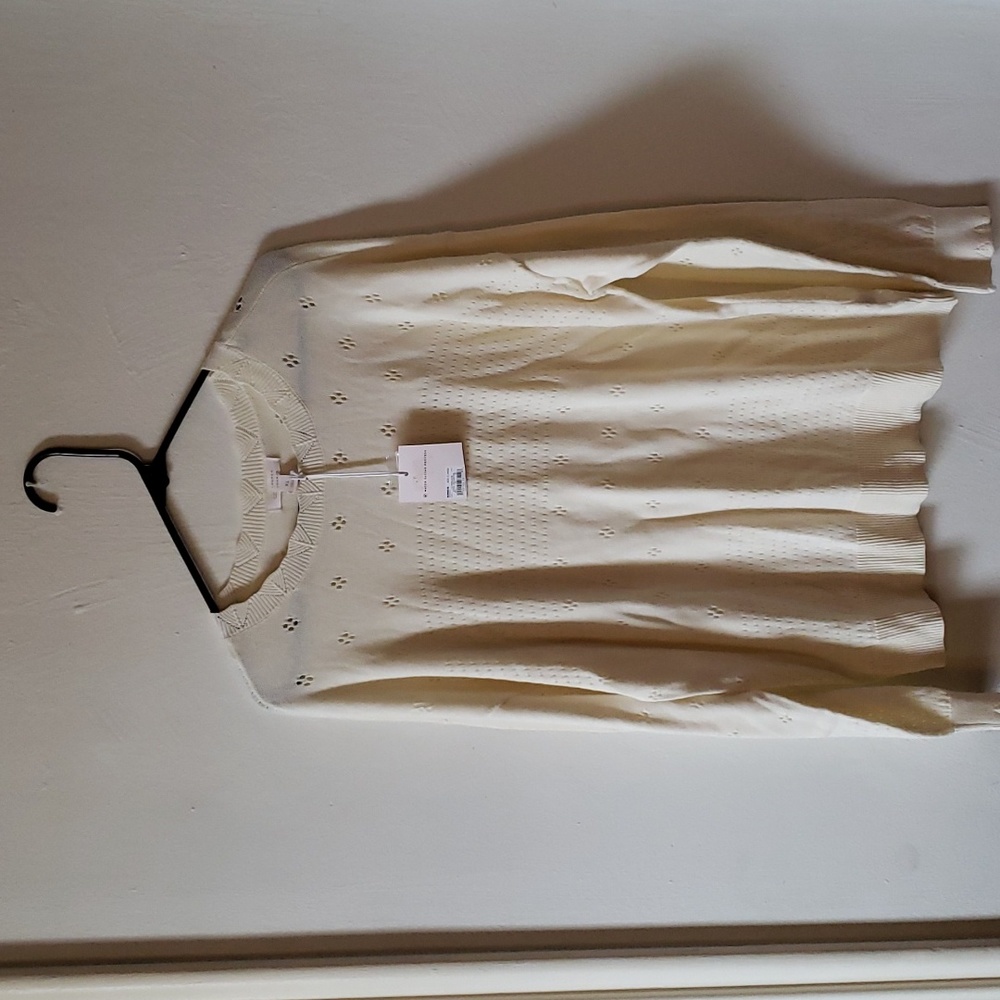 LC by Lauren Conrad | Off-white vintage-inspired sweater | Women's XL